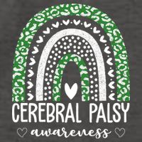 Cerebral Palsy Awareness Rainbow Heart Vector Backpack