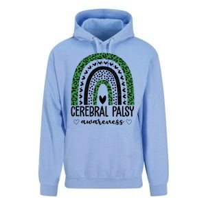 Cerebral Palsy Awareness Rainbow Heart Unisex Surf Hoodie