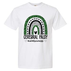 Cerebral Palsy Awareness Rainbow Heart Garment-Dyed Heavyweight T-Shirt