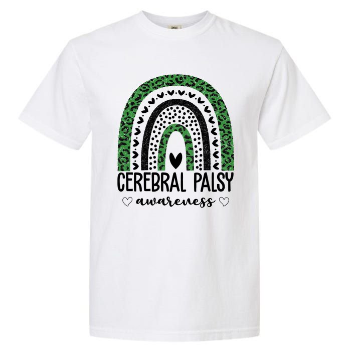 Cerebral Palsy Awareness Rainbow Heart Garment-Dyed Heavyweight T-Shirt