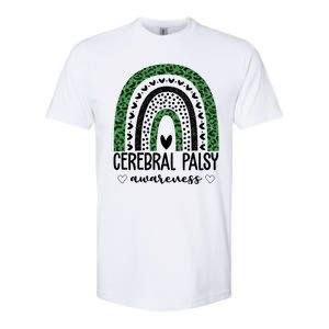 Cerebral Palsy Awareness Rainbow Heart Softstyle CVC T-Shirt