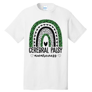 Cerebral Palsy Awareness Rainbow Heart Tall T-Shirt