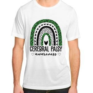 Cerebral Palsy Awareness Rainbow Heart Adult ChromaSoft Performance T-Shirt