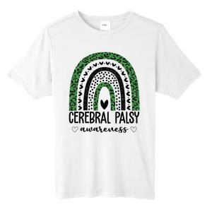 Cerebral Palsy Awareness Rainbow Heart Tall Fusion ChromaSoft Performance T-Shirt