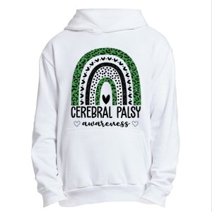 Cerebral Palsy Awareness Rainbow Heart Urban Pullover Hoodie