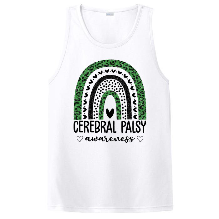 Cerebral Palsy Awareness Rainbow Heart PosiCharge Competitor Tank