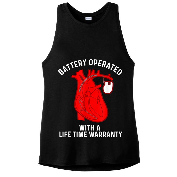 Cool Pacemaker Art For Men Women Artificial Heart Pacemaker Ladies PosiCharge Tri-Blend Wicking Tank
