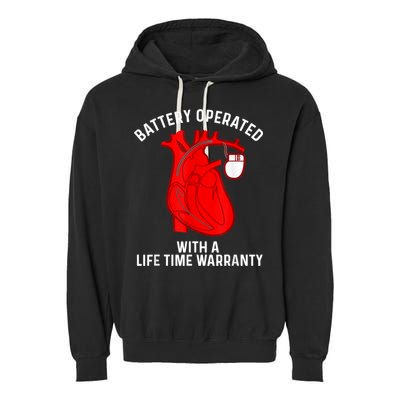 Cool Pacemaker Art For Men Women Artificial Heart Pacemaker Garment-Dyed Fleece Hoodie