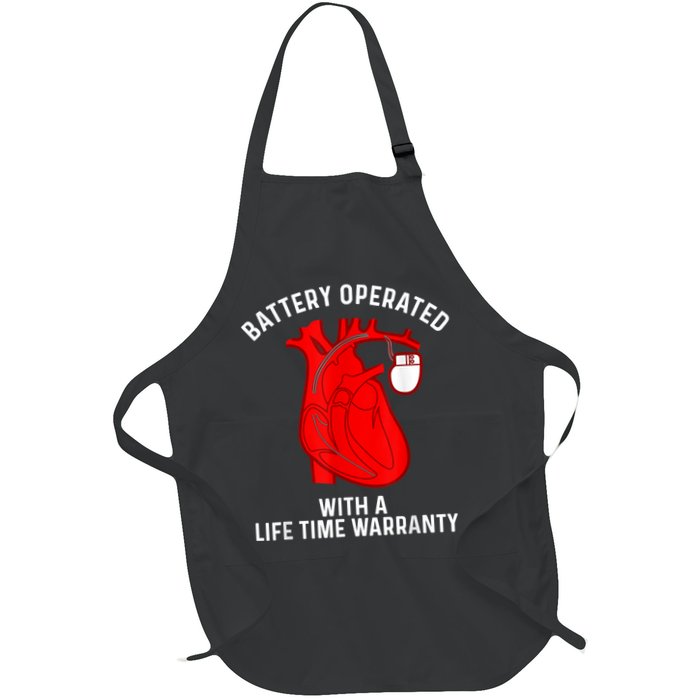 Cool Pacemaker Art For Men Women Artificial Heart Pacemaker Full-Length Apron With Pockets