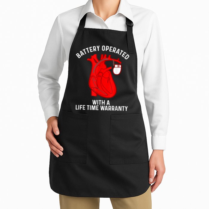 Cool Pacemaker Art For Men Women Artificial Heart Pacemaker Full-Length Apron With Pockets