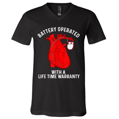 Cool Pacemaker Art For Men Women Artificial Heart Pacemaker V-Neck T-Shirt