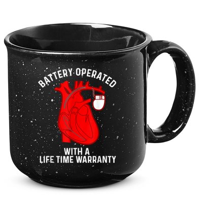 Cool Pacemaker Art For Men Women Artificial Heart Pacemaker 15oz Campfire Ceramic Mug