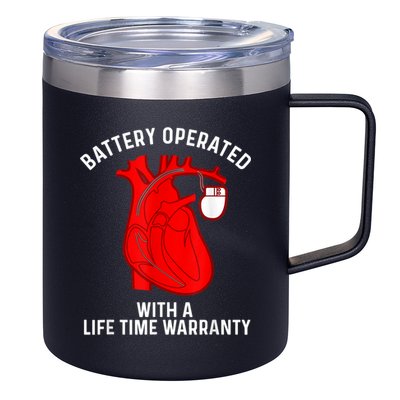 Cool Pacemaker Art For Men Women Artificial Heart Pacemaker 12oz Stainless Steel Coffee Mug