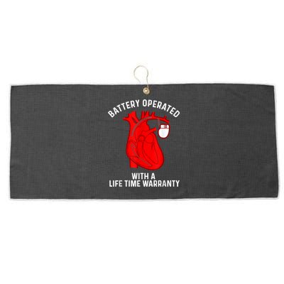 Cool Pacemaker Art For Men Women Artificial Heart Pacemaker Large Microfiber Waffle Golf Towel