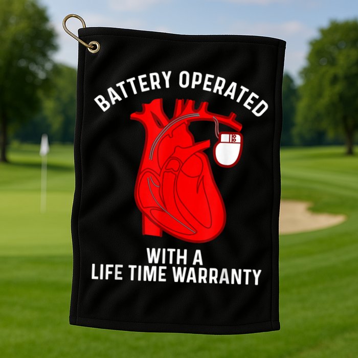 Cool Pacemaker Art For Men Women Artificial Heart Pacemaker Golf Towel