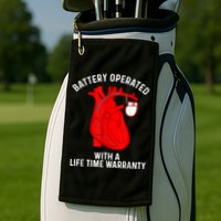 Cool Pacemaker Art For Men Women Artificial Heart Pacemaker Golf Towel