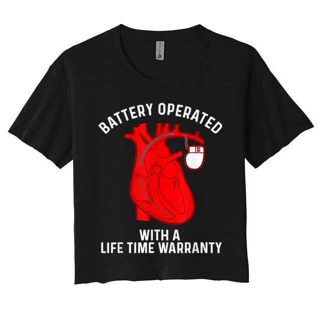 Cool Pacemaker Art For Men Women Artificial Heart Pacemaker Crop Top