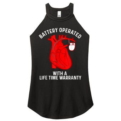 Cool Pacemaker Art For Men Women Artificial Heart Pacemaker Women's Perfect Tri Rocker Tank