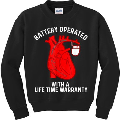 Cool Pacemaker Art For Men Women Artificial Heart Pacemaker Kids Sweatshirt