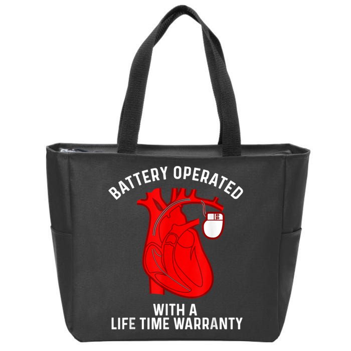Cool Pacemaker Art For Men Women Artificial Heart Pacemaker Zip Tote Bag