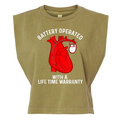 Cool Pacemaker Art For Men Women Artificial Heart Pacemaker Garment-Dyed Women's Muscle Tee