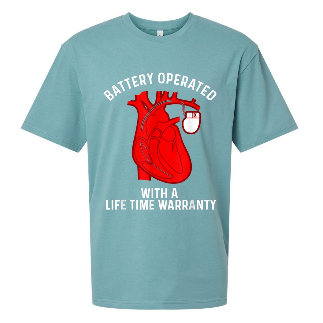 Cool Pacemaker Art For Men Women Artificial Heart Pacemaker Sueded Cloud Jersey T-Shirt