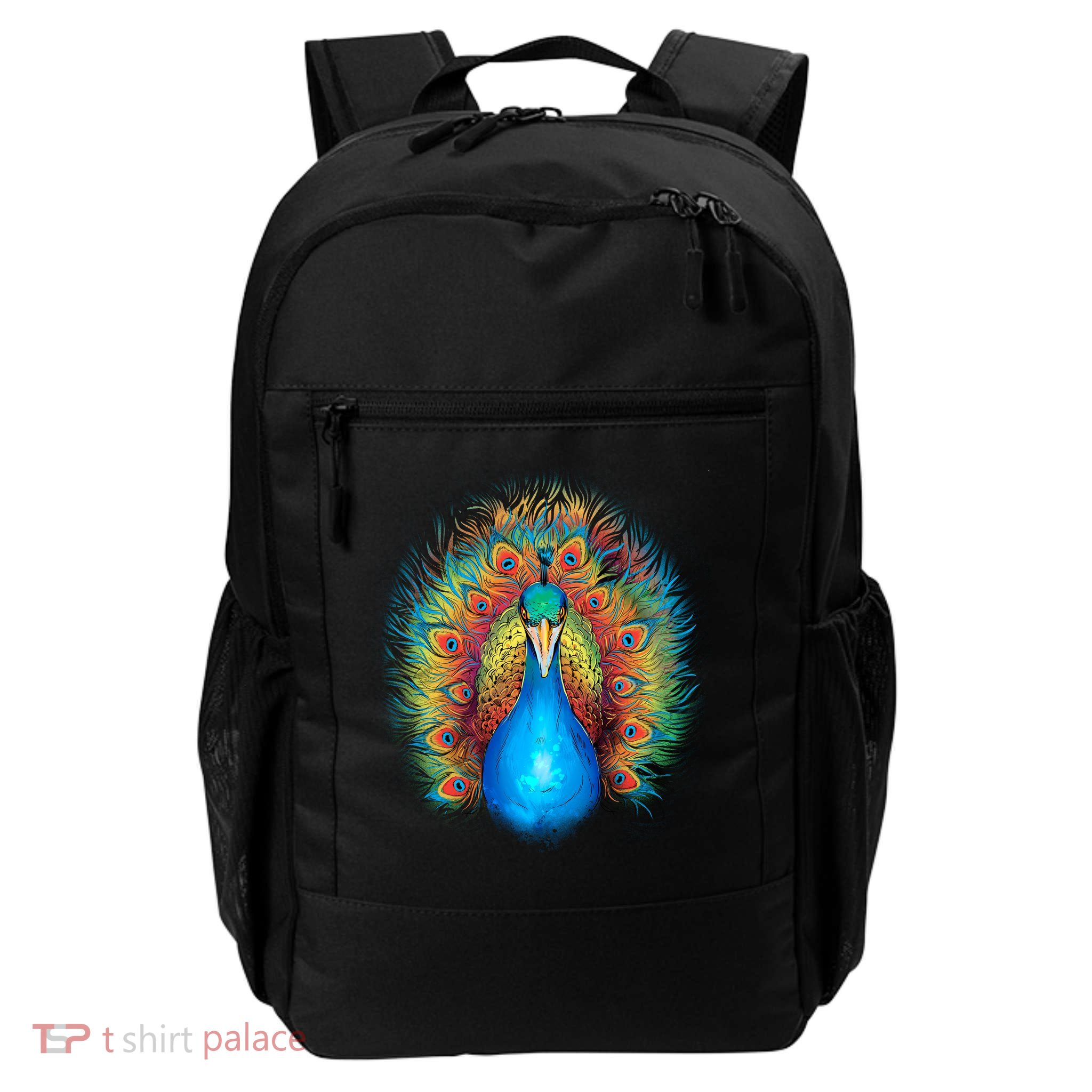 Colorful Peacock Art Backpack