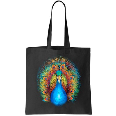 Colorful Peacock Art Bag