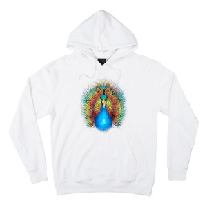 Colorful Peacock Art Hoodie