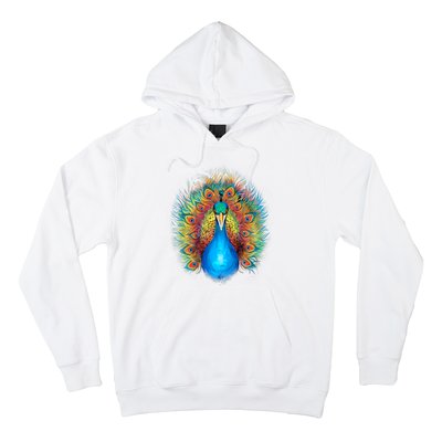 Colorful Peacock Art Hoodie