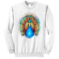 Colorful Peacock Art Sweatshirt