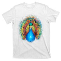 Colorful Peacock Art T-Shirt