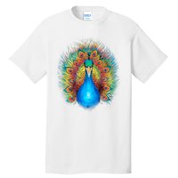 Colorful Peacock Art Tall T-Shirt