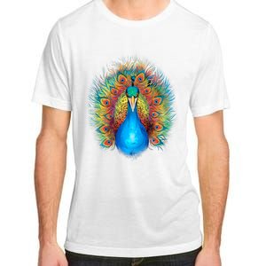 Colorful Peacock Art Adult ChromaSoft Performance T-Shirt