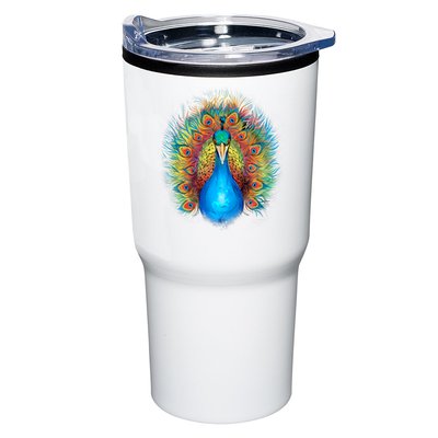 Colorful Peacock Art Tumbler