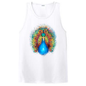 Colorful Peacock Art PosiCharge Competitor Tank