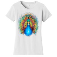 Colorful Peacock Art Women's T-Shirt