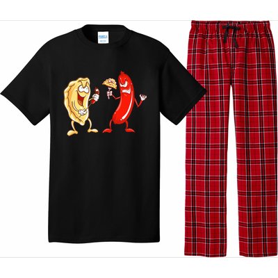 Cool Pierogi And Kielbasa Polish Food Funny Foodie Gift Pajama Set