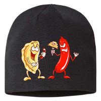 Cool Pierogi And Kielbasa Polish Food Funny Foodie Gift Sustainable Beanie