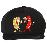 Cool Pierogi And Kielbasa Polish Food Funny Foodie Gift Wool Snapback Cap