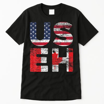 Canadian Pride American USA USEH US Flag Canada Tall T-Shirt