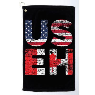 Canadian Pride American USA USEH US Flag Canada Golf Towel