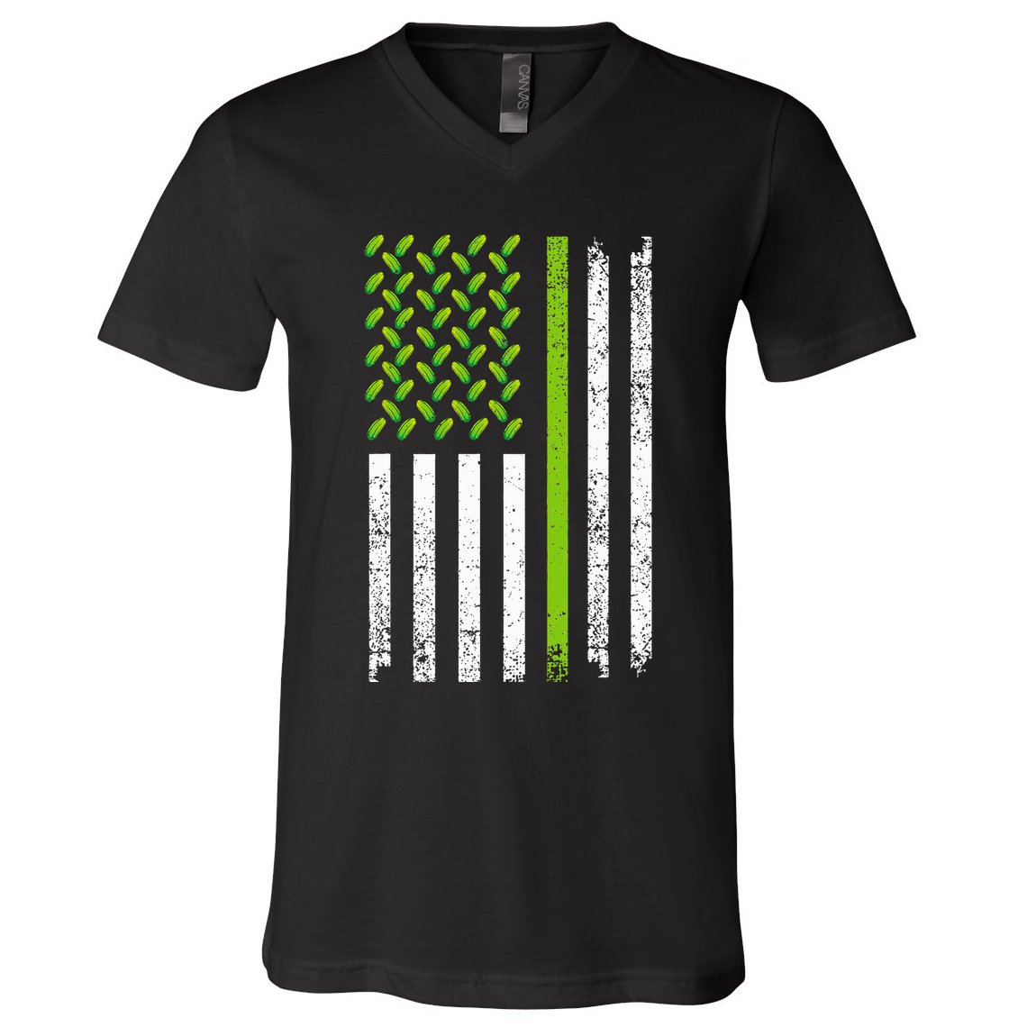 Cool Pickle Art Gag Dill Pickle Costume V-Neck T-Shirt