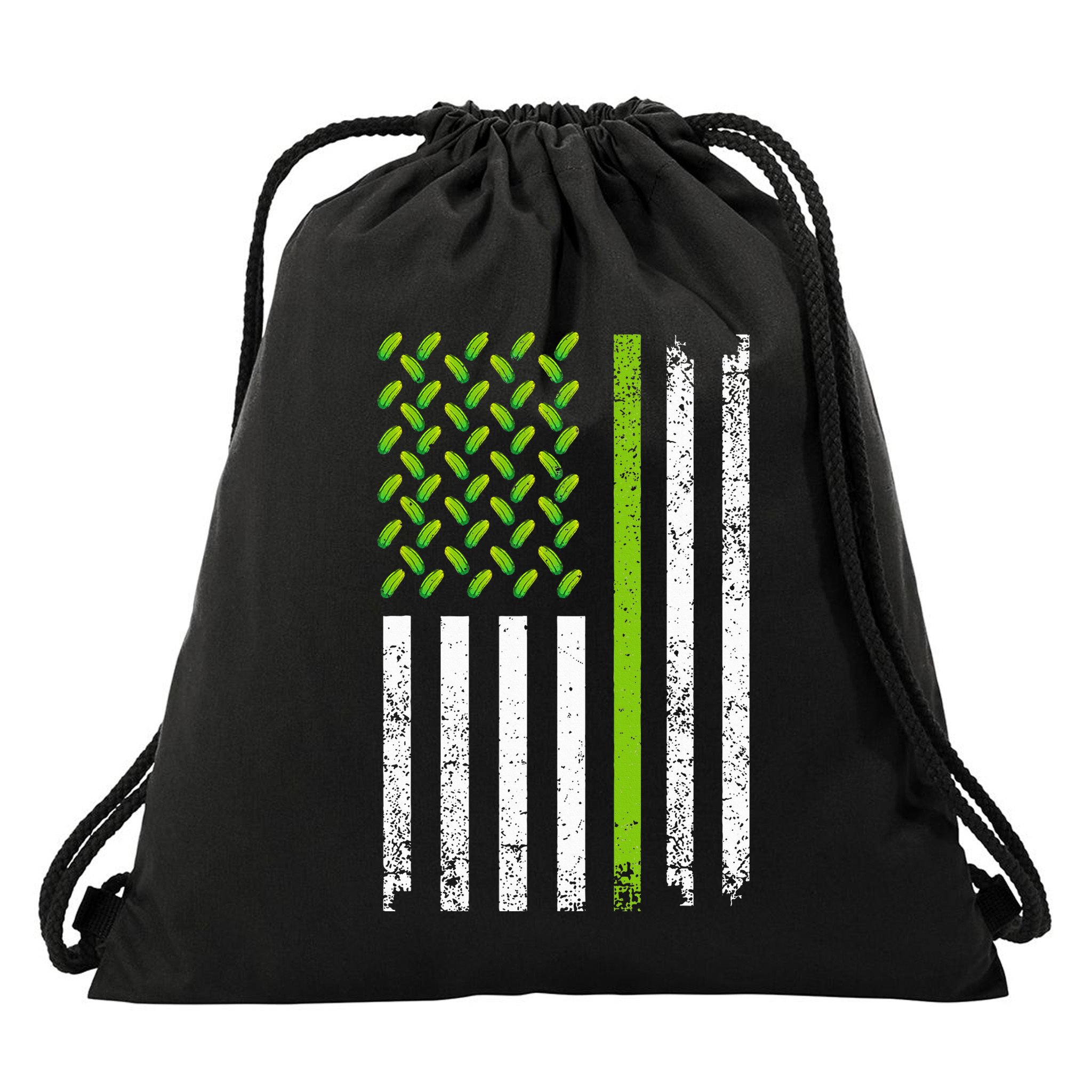Cool Pickle Art Gag Dill Pickle Costume Drawstring Bag