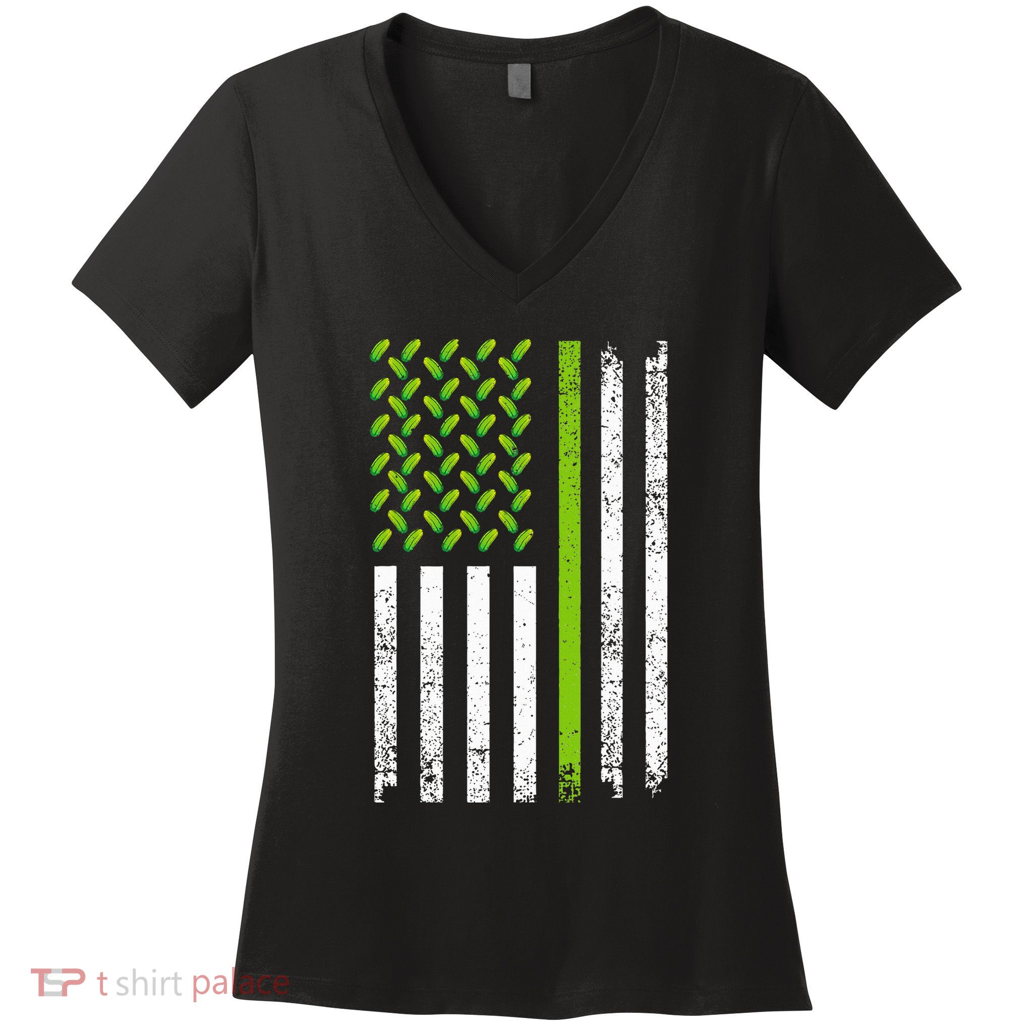 Cool Pickle Art Gag Dill Pickle Costume Women's V-Neck T-Shirt