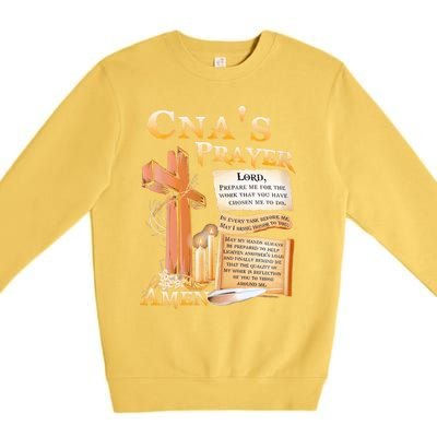 Cna’S Prayer A Lord Prepare Me For The Work That You Have Gift Premium Crewneck Sweatshirt