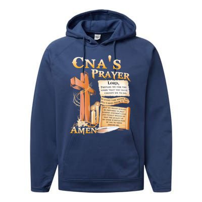 Cna’S Prayer A Lord Prepare Me For The Work That You Have Gift Performance Fleece Hoodie