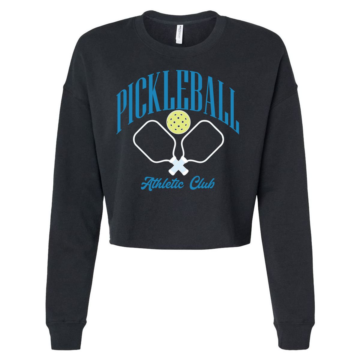 Cute Pickleball Athletic Club Cute Gift Cropped Pullover Crew