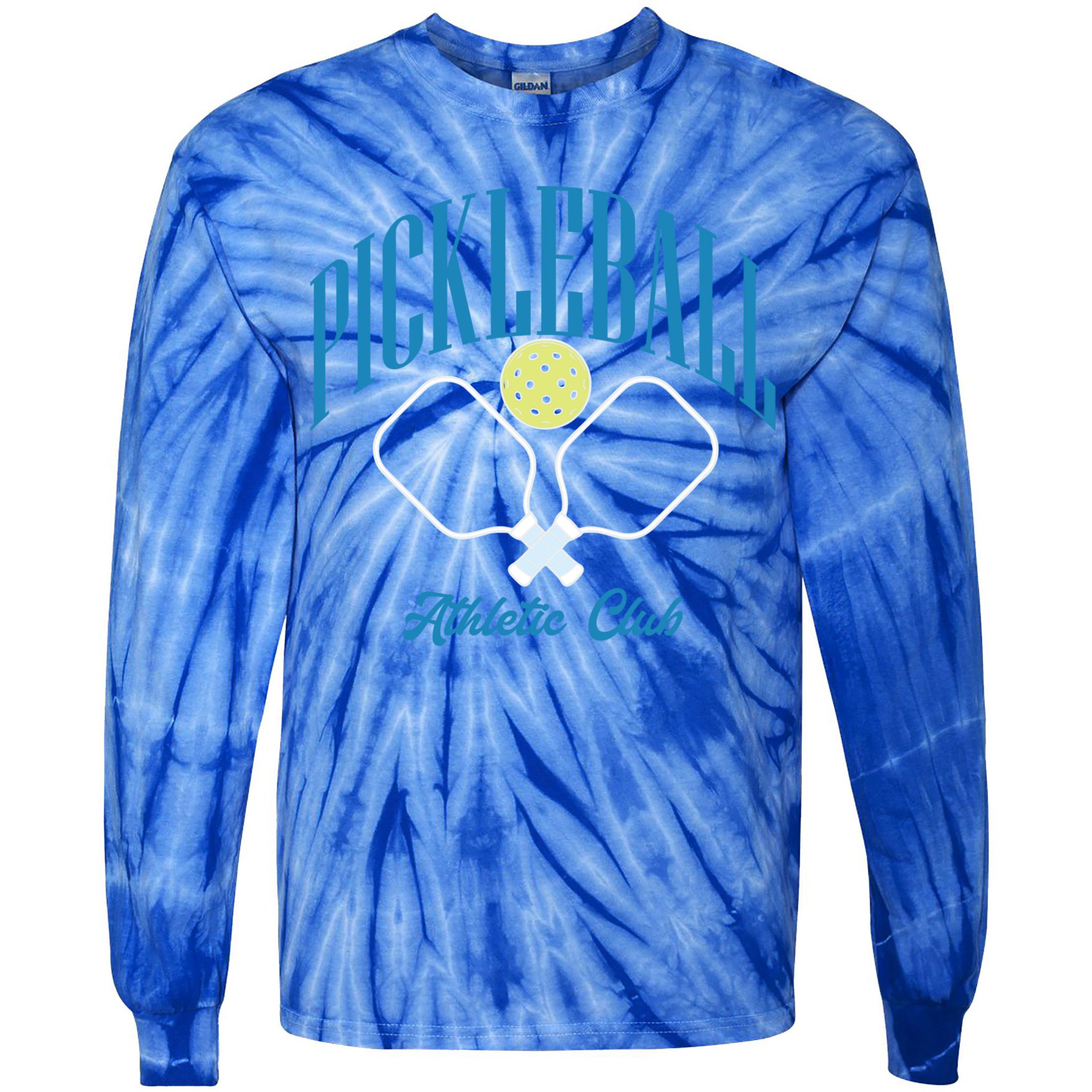 Cute Pickleball Athletic Club Cute Gift Tie-Dye Long Sleeve Shirt