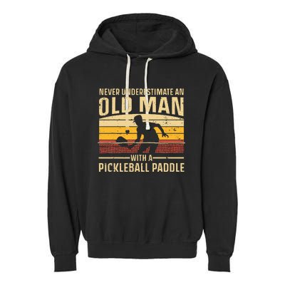 Cool Pickleball Art For Women Paddle Pickleball Player Garment-Dyed Fleece Hoodie